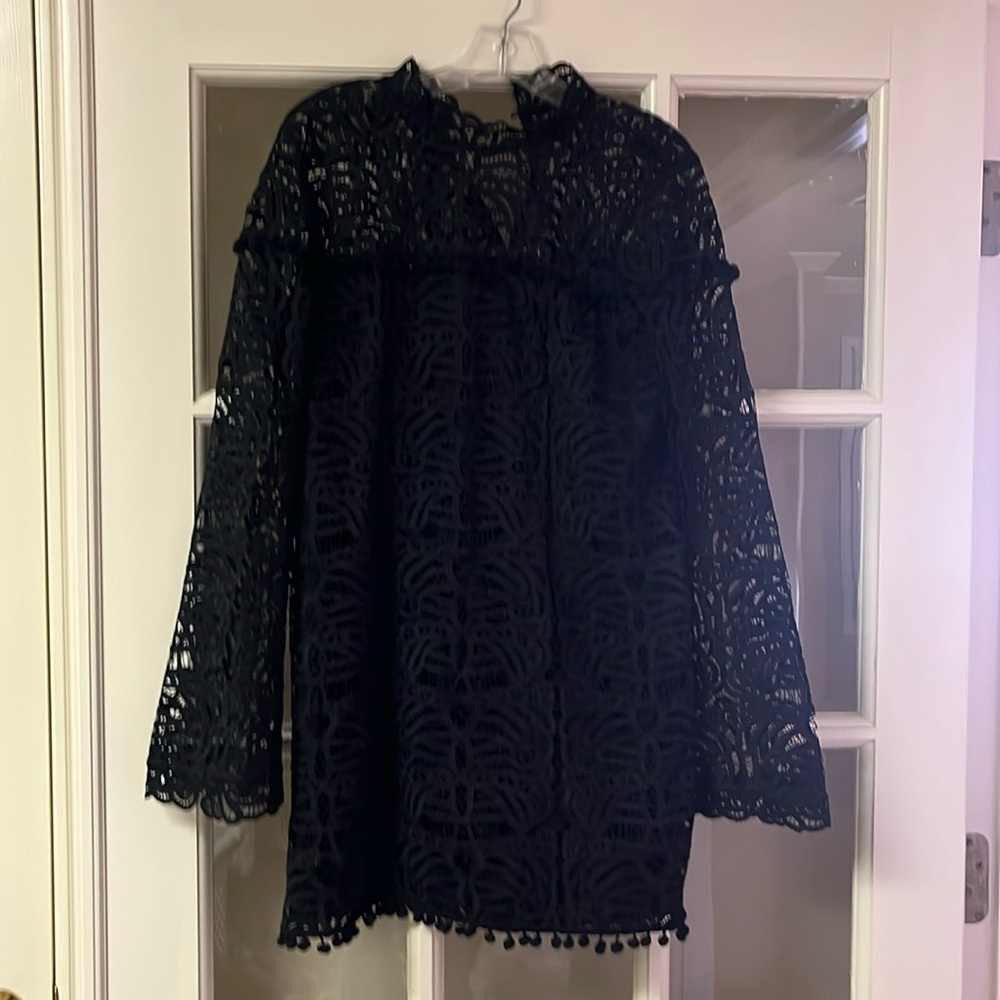 Tularosa EUC Black Lace Mini Dress Size Small
